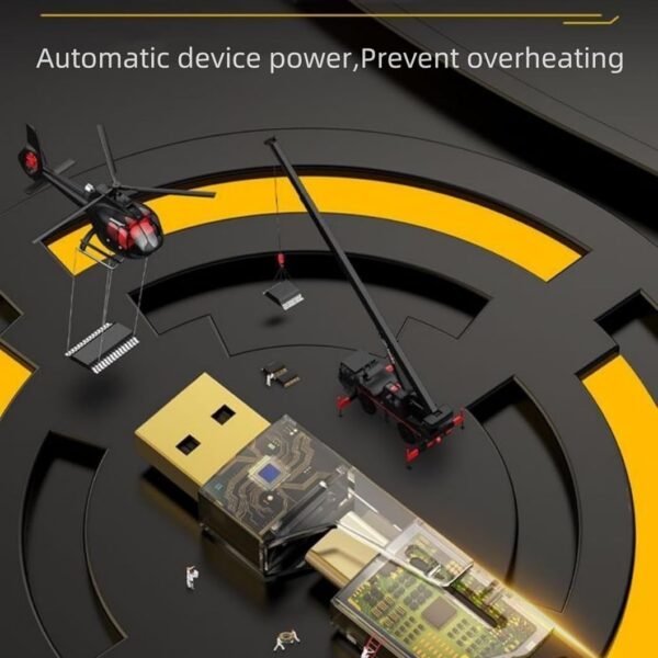 كابل شاحن USB متعدد 15 سم، شحن سريع 65 واط 3 في 1  (Lightning, Type-C & Micro USB)